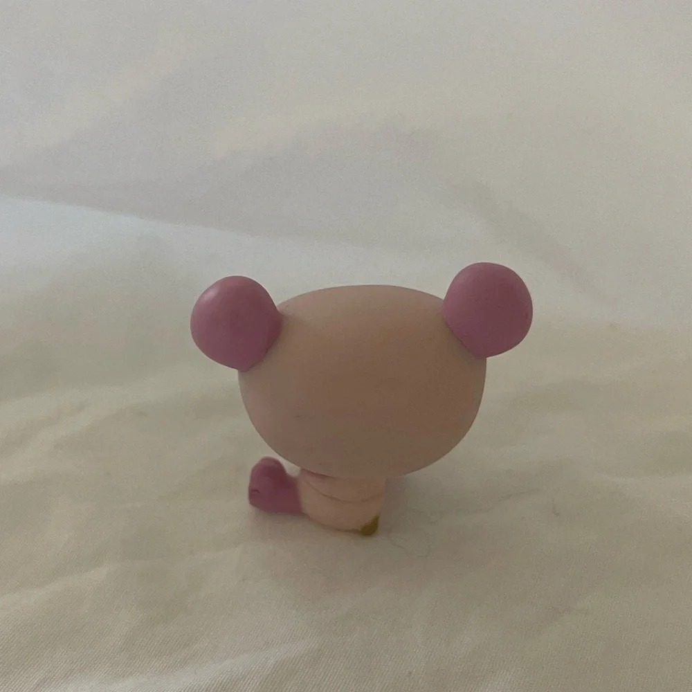 LPS Pink PANDA BEAR #899 Brown Eyes Authentic Littlest Pet Shop LPS